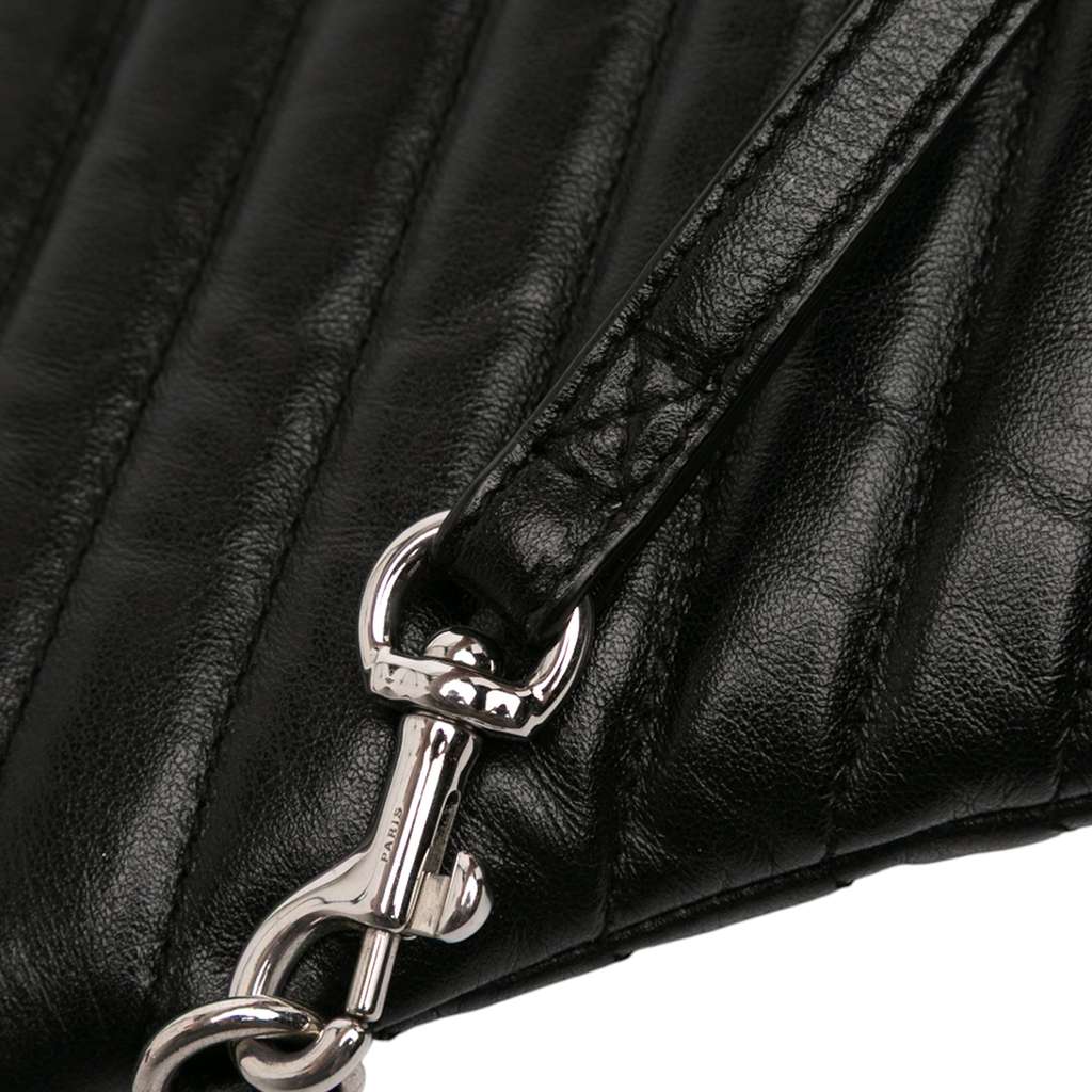 Saint Laurent Quilted Chevron Leather Monogram Document Holder - Image 12