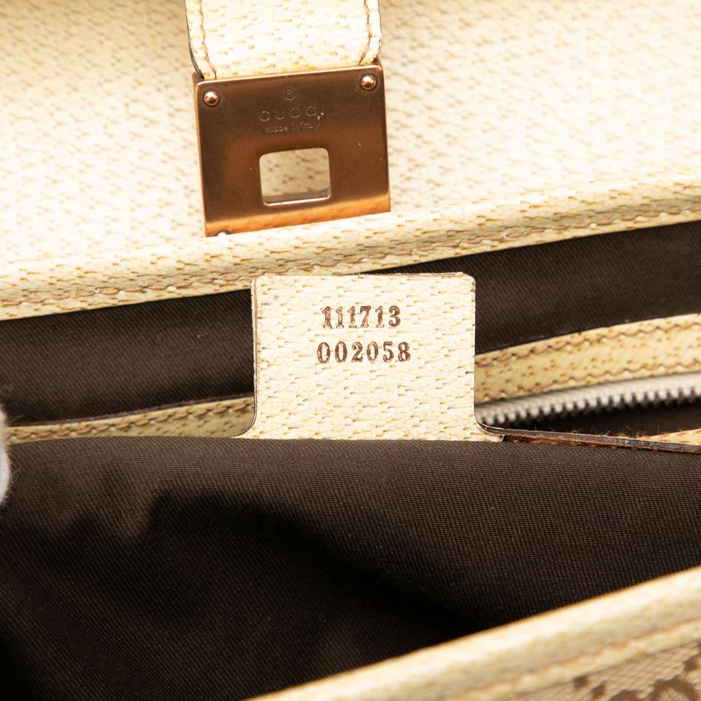 Gucci GG Canvas Bamboo Bullet Shoulder Bag - Detail 1