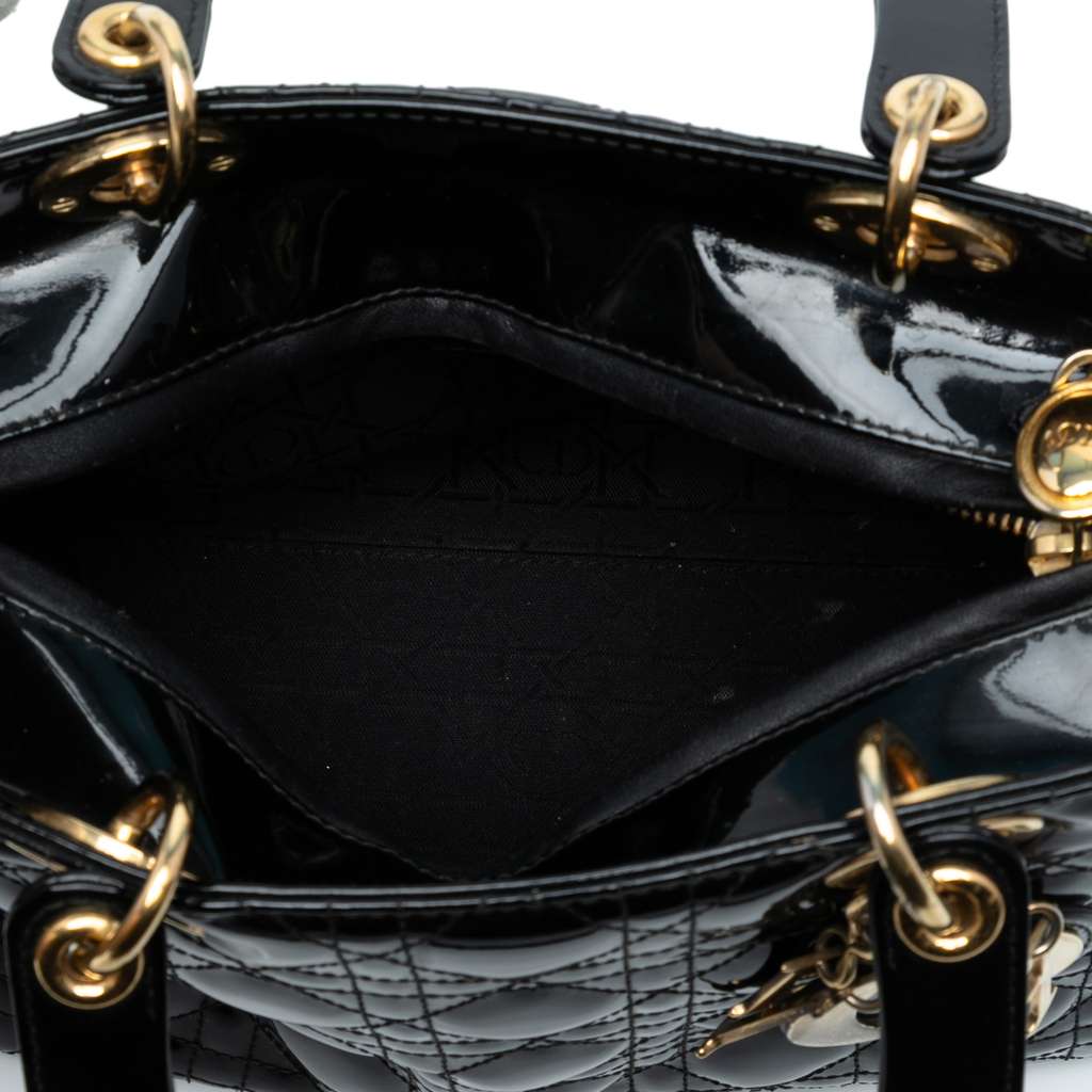 Dior Medium Patent Cannage Lady Dior - 4