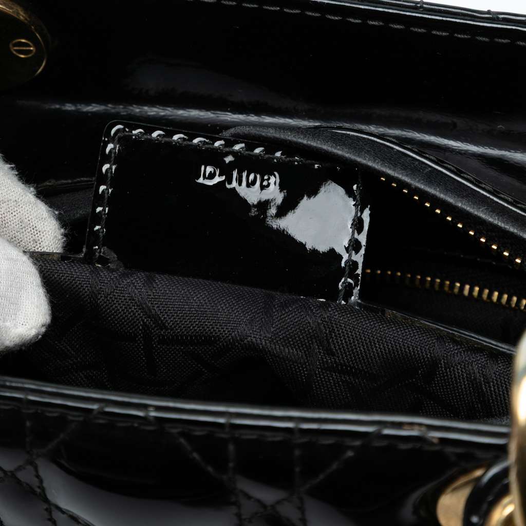 Dior Medium Patent Cannage Lady Dior - Detail 1