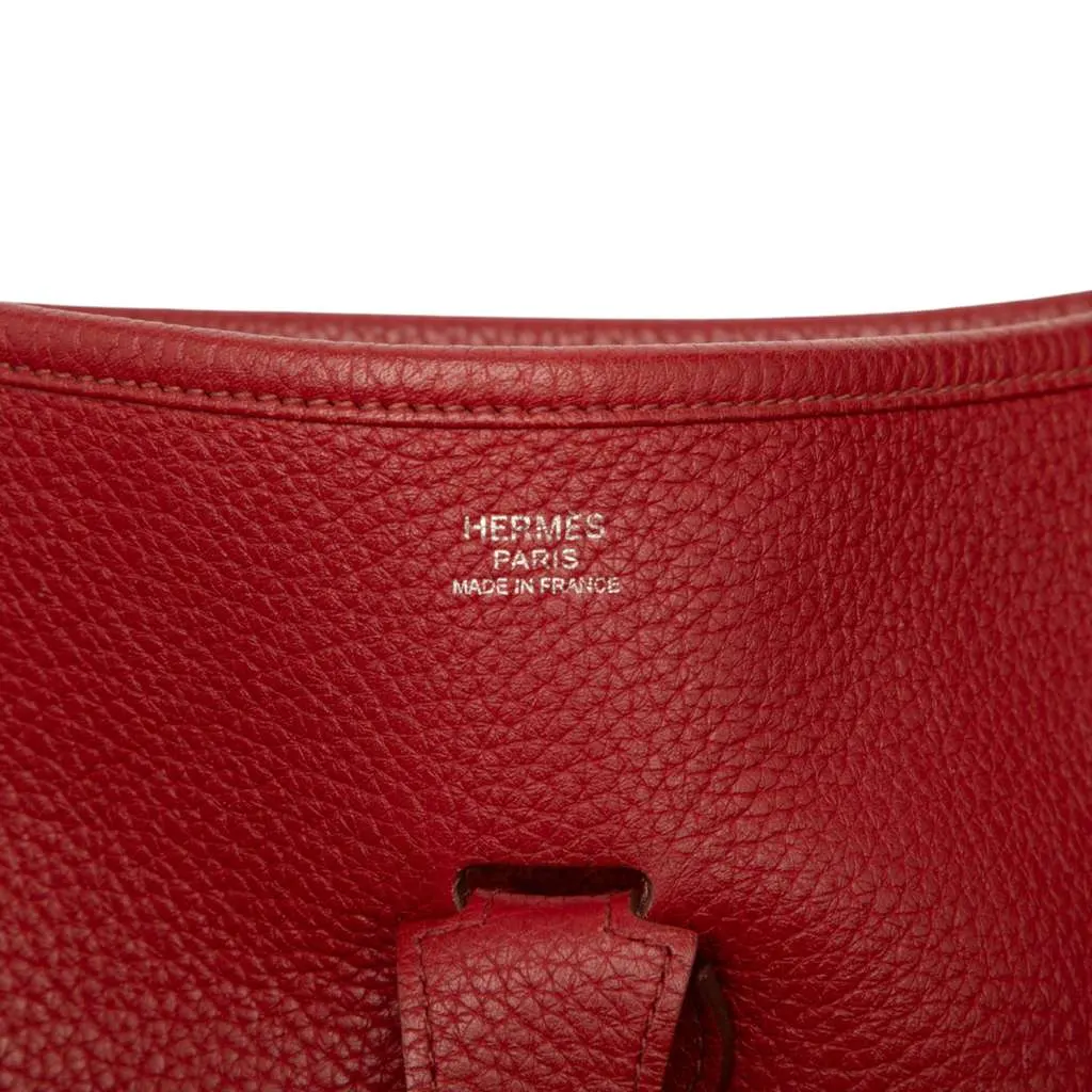 Hermès Togo Evelyne III 33 Red Leather Very good - Box View