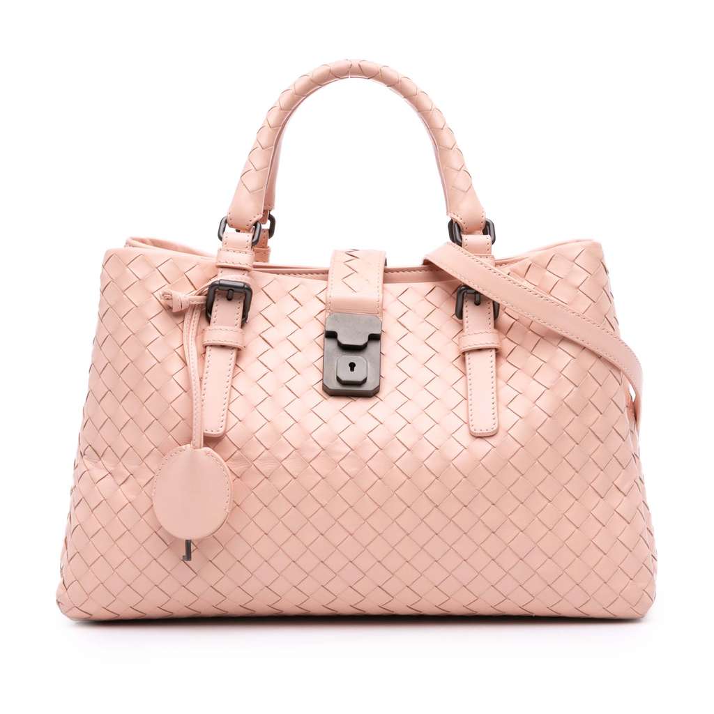 Bottega Veneta Small Nappa Intrecciato Roma Satchel