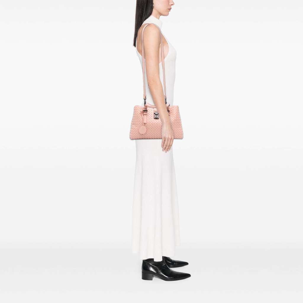Bottega Veneta Small Nappa Intrecciato Roma Satchel - Image 11