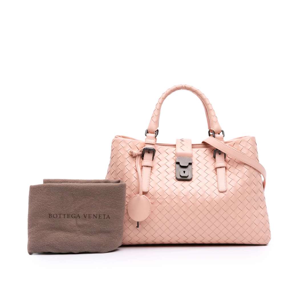 Bottega Veneta Small Nappa Intrecciato Roma Satchel - Image 12