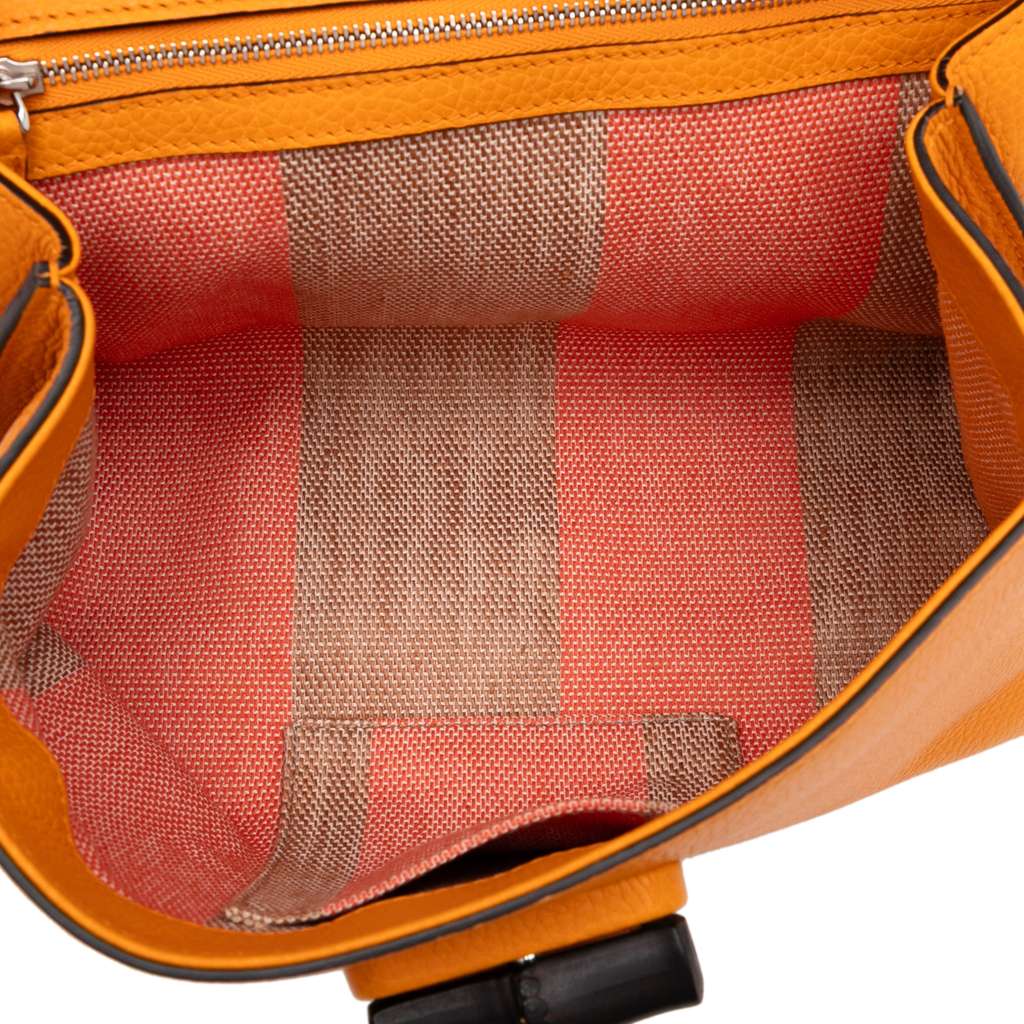 Gucci Small Leather Bamboo Daily Satchel - 4