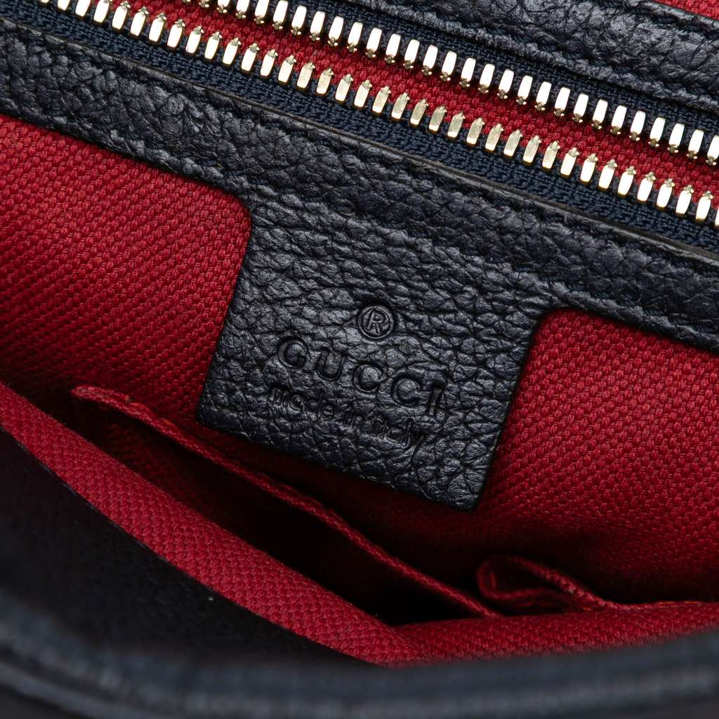 Gucci Leather Bamboo Briefcase - Side view