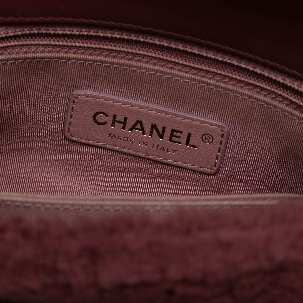 Chanel Small Shearling Coco Top Handle Bag - Side view