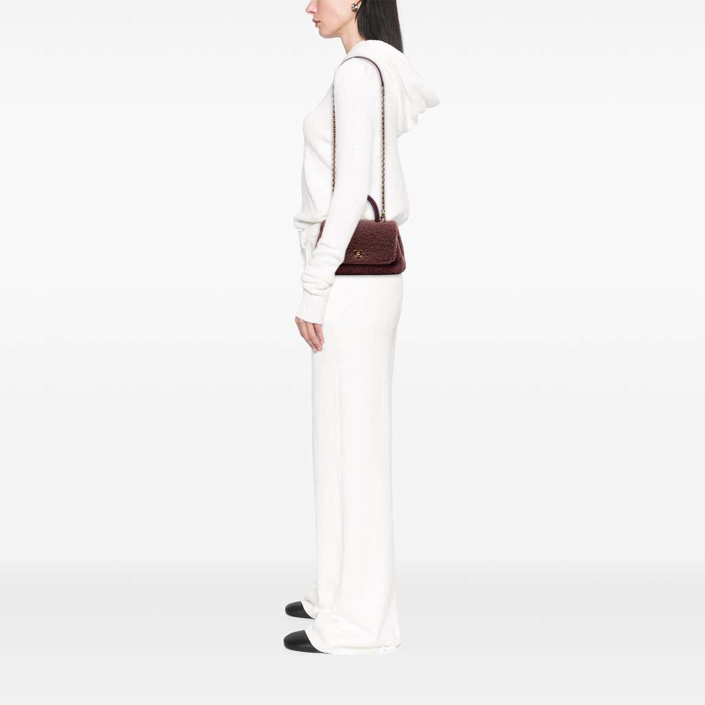 Chanel Small Shearling Coco Top Handle Bag - Detail 2