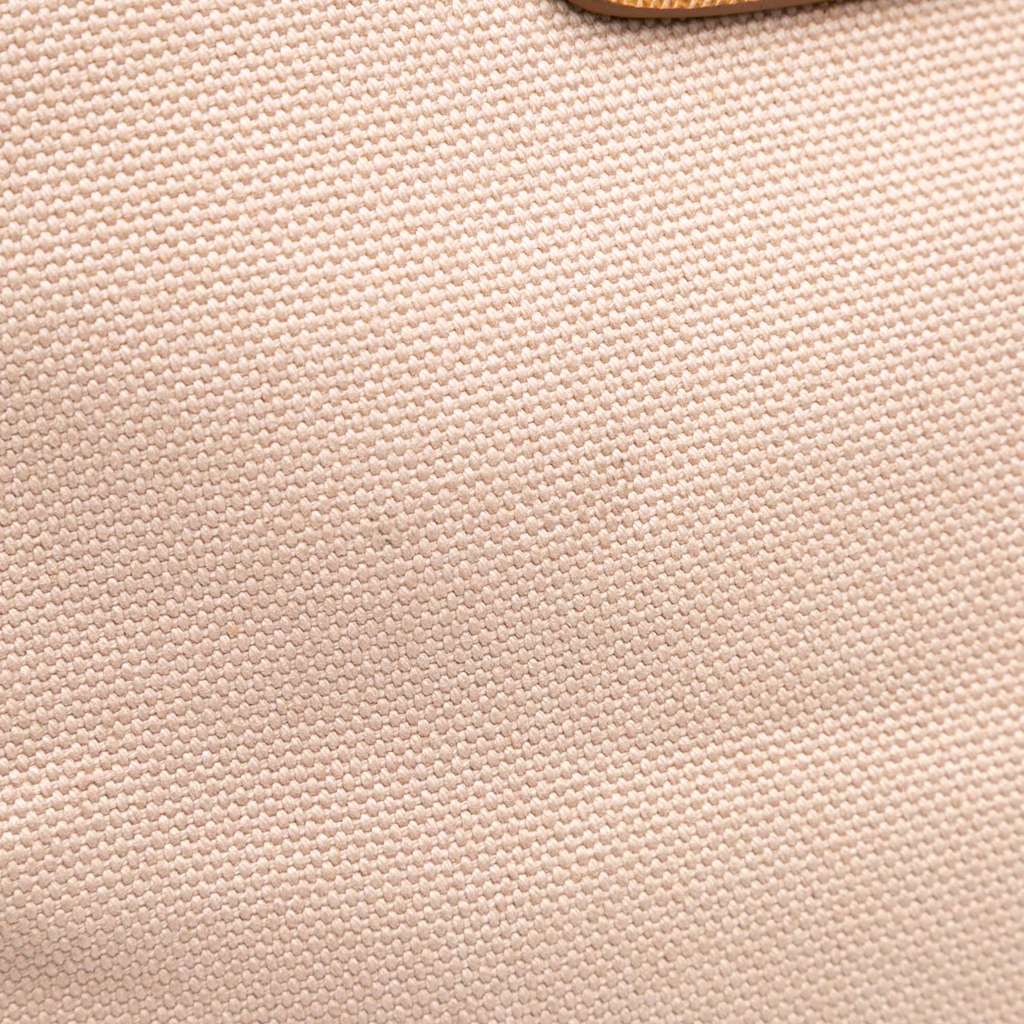 Prada Saffiano Trimmed Canvas Canapa Satchel - Image 10