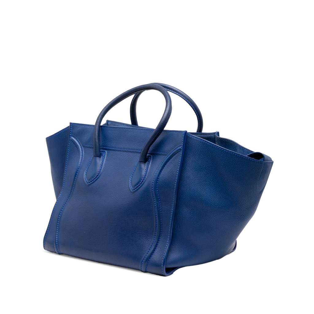 Celine Medium Grained Calfskin Phantom Luggage Tote - Back view