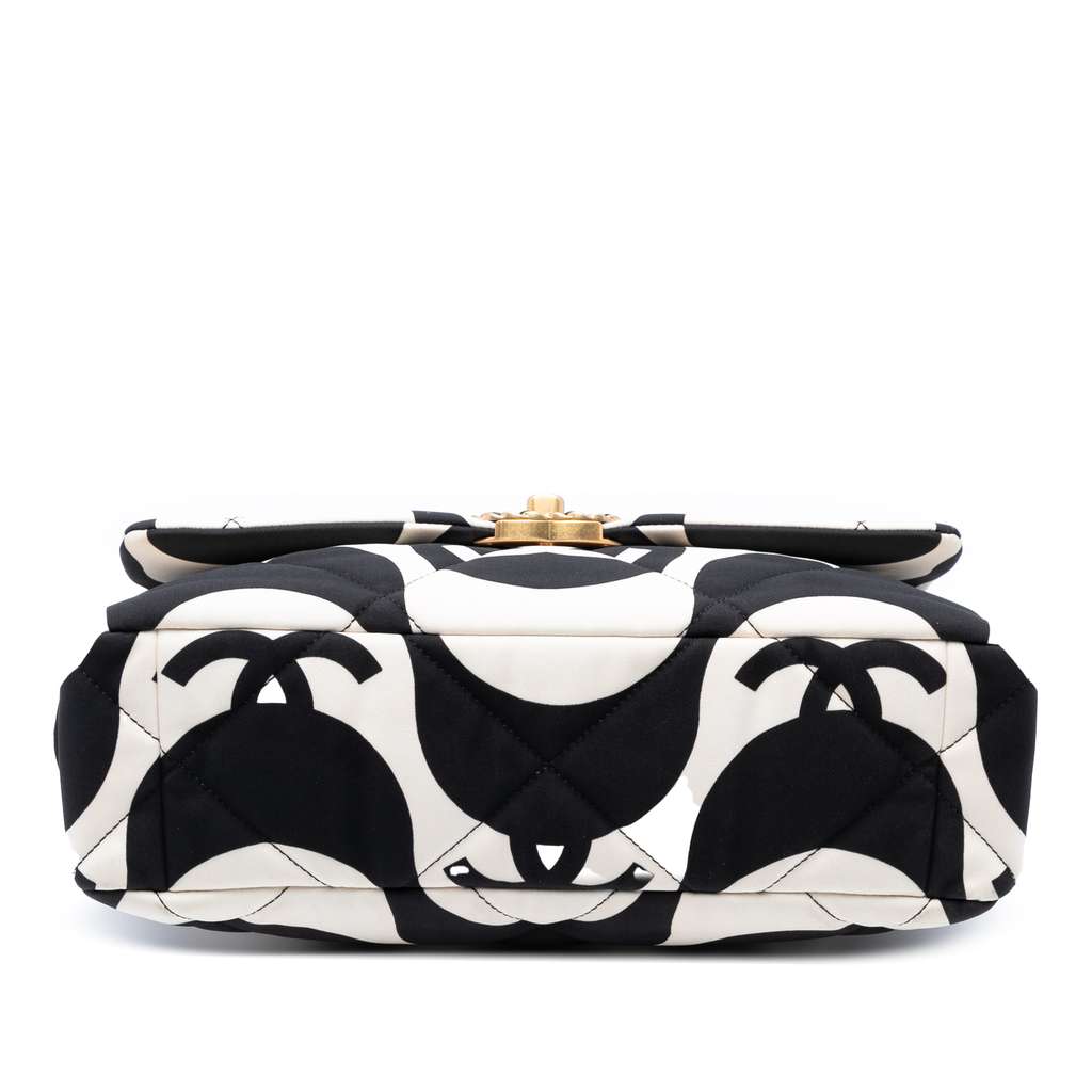 Chanel Large Printed Silk 19 Flap - Image 6