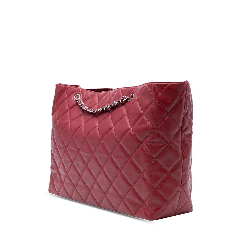 Chanel Large Quilted Calfskin In the Business Shopping Tote - Back view