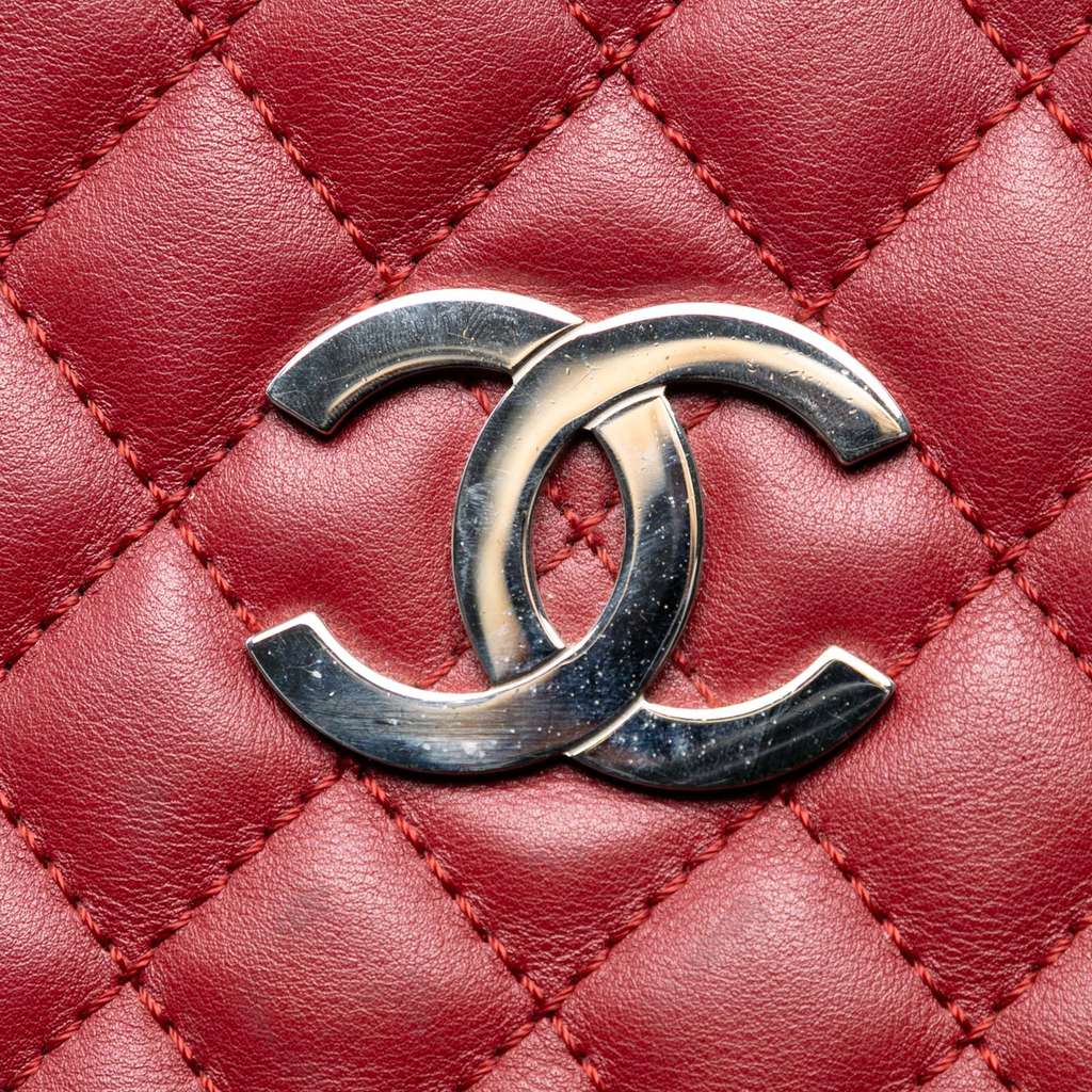 Chanel Large Quilted Calfskin In the Business Shopping Tote - Side view