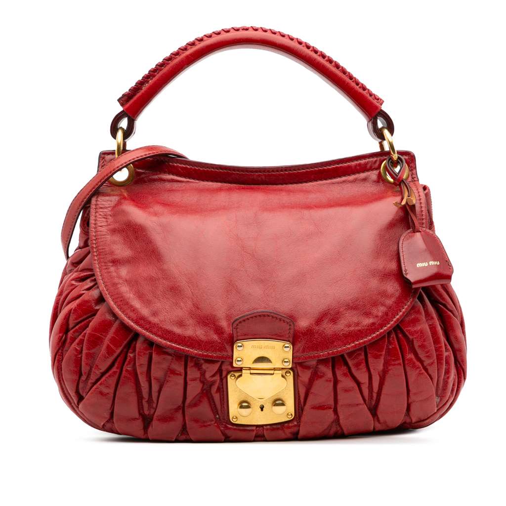 Miu Miu Matelasse Nappa Coffer Satchel