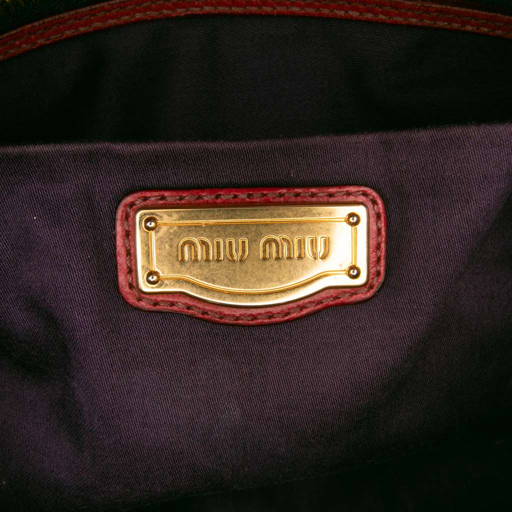 Miu Miu Matelasse Nappa Coffer Satchel - Side view