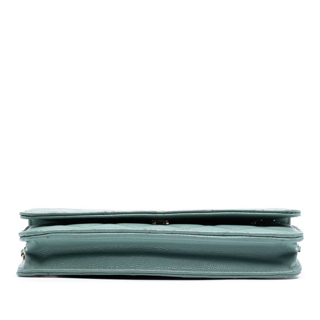 Chanel CC Quilted Caviar Wallet on Chain - Image 6