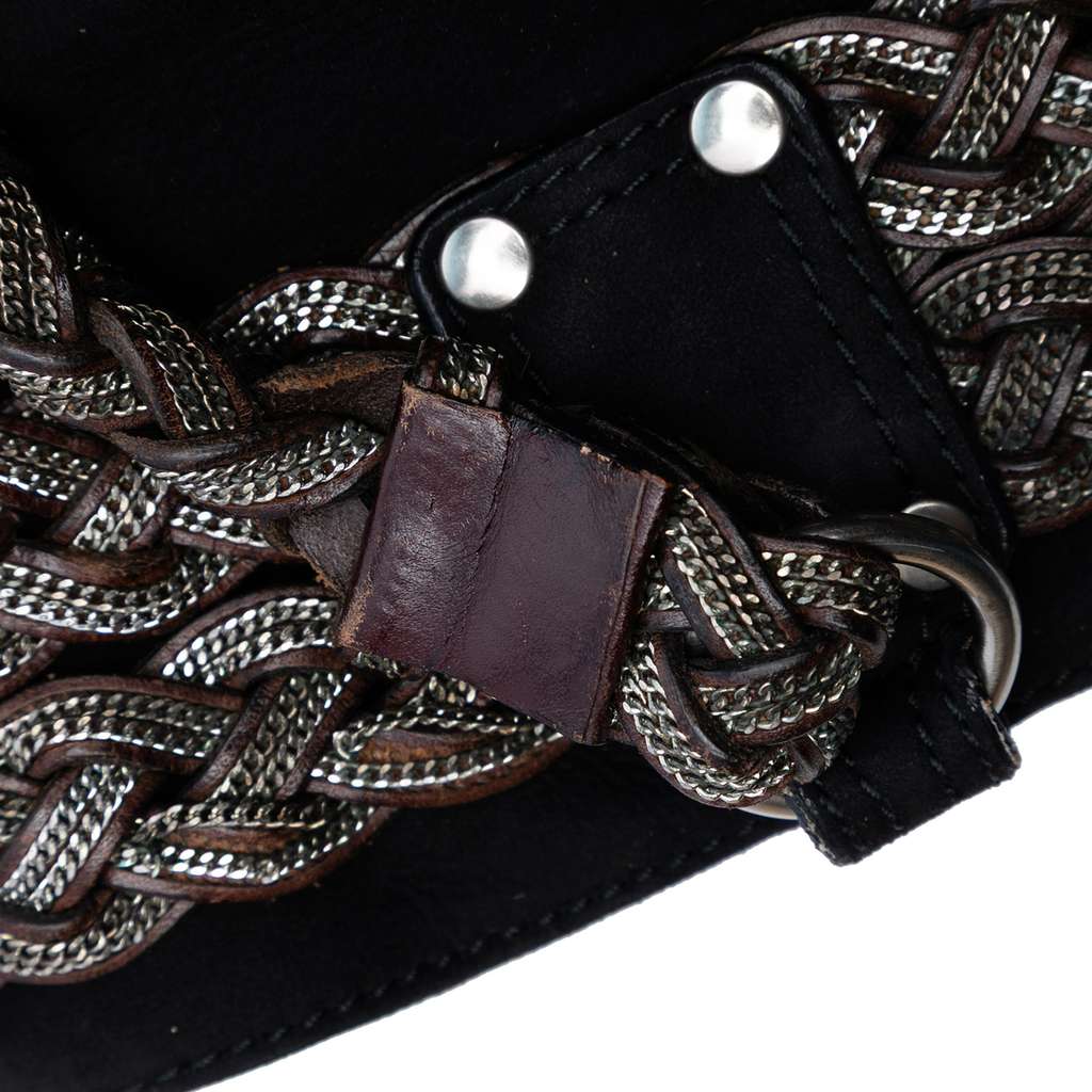Loewe Suede Braided Chain Pocket Tote - Detail 2