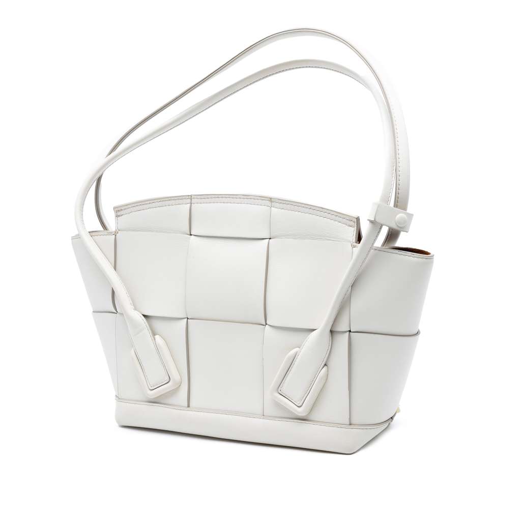 Bottega Veneta Small Calfskin Maxi Intrecciato Arco Satchel - Back view