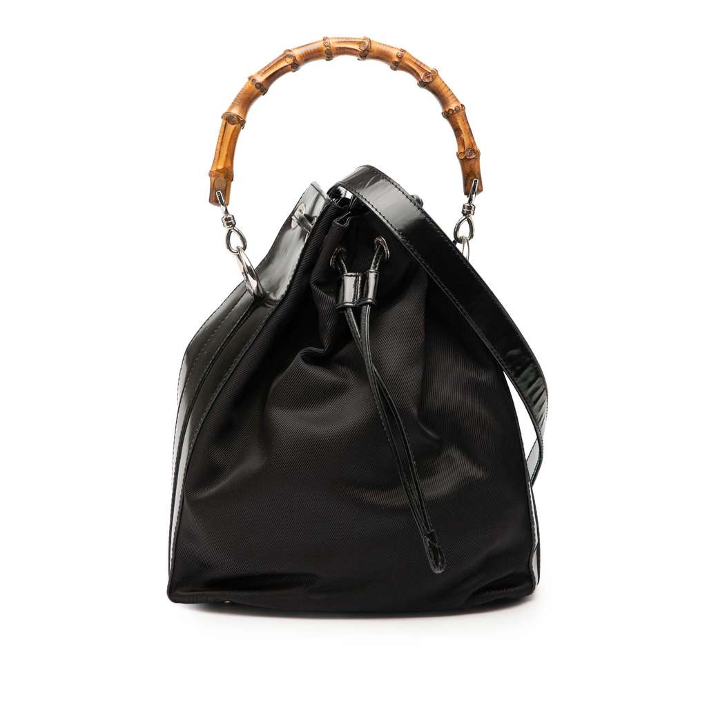 Gucci Nylon Bamboo Bucket Bag