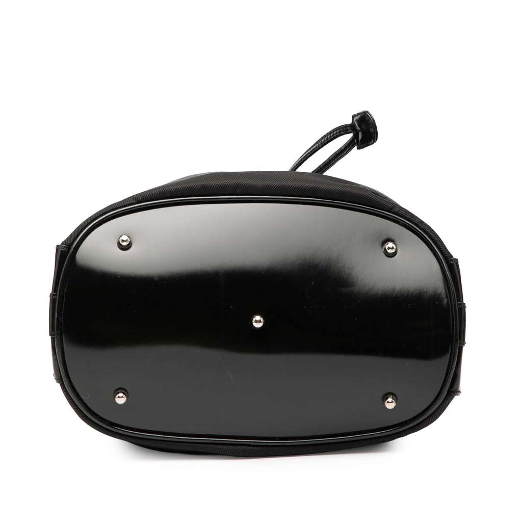 Gucci Nylon Bamboo Bucket Bag - Image 6