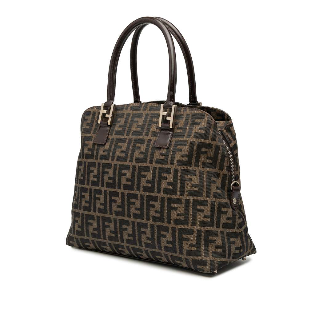 Fendi Zucca Canvas Satchel - Back view