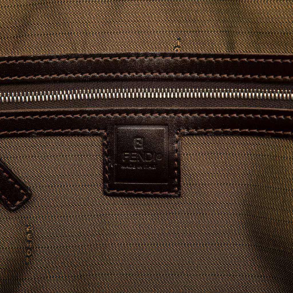 Fendi Zucca Canvas Satchel - Side view