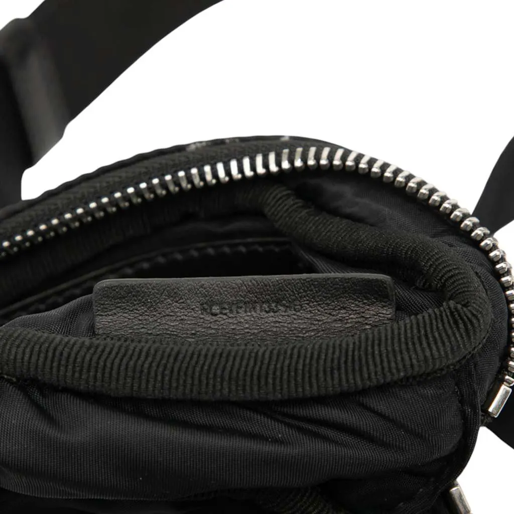 Burberry Zebra Print Nylon Logo Cannon Belt Bag White Very good - Box View
