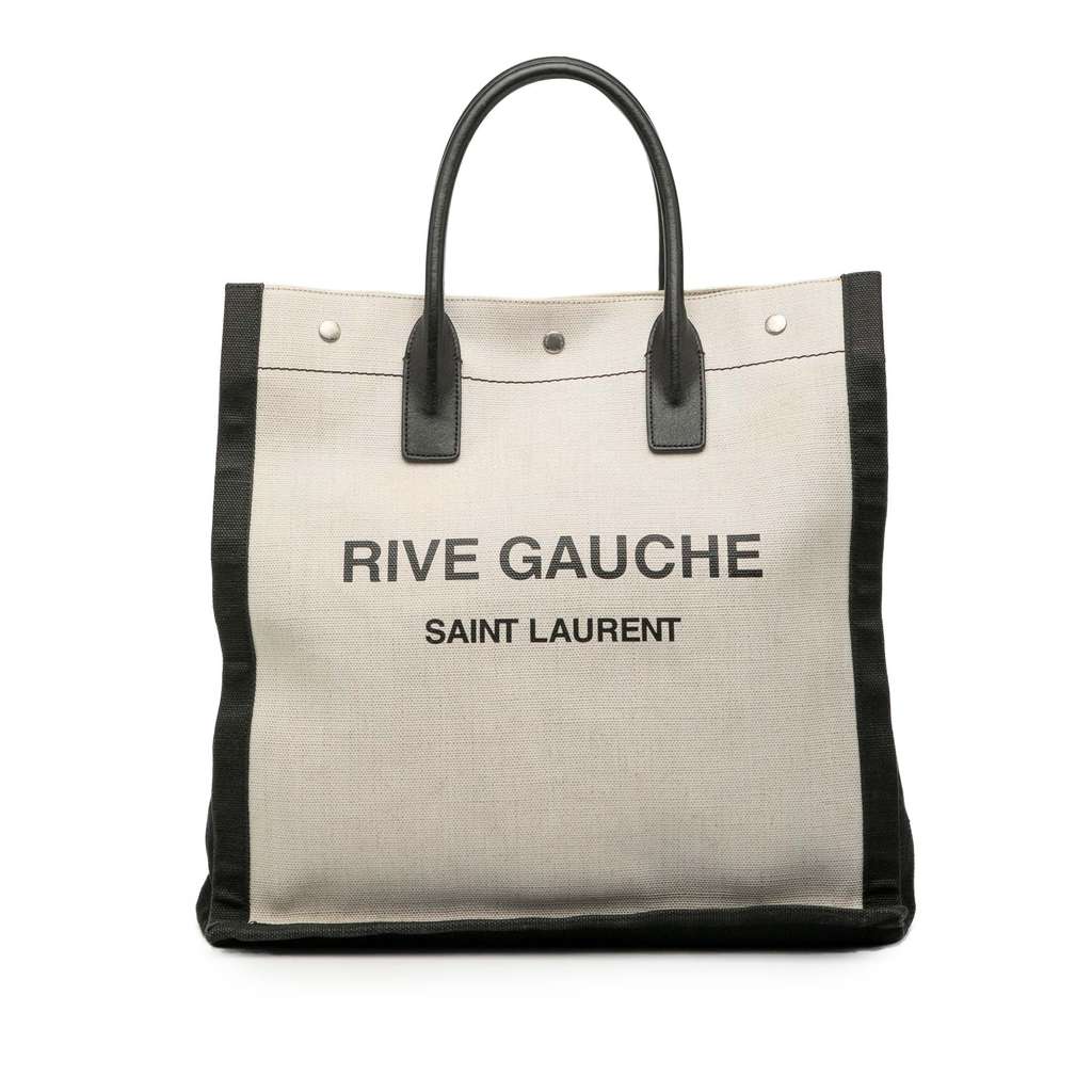 Saint Laurent Linen Rive Gauche North South Tote