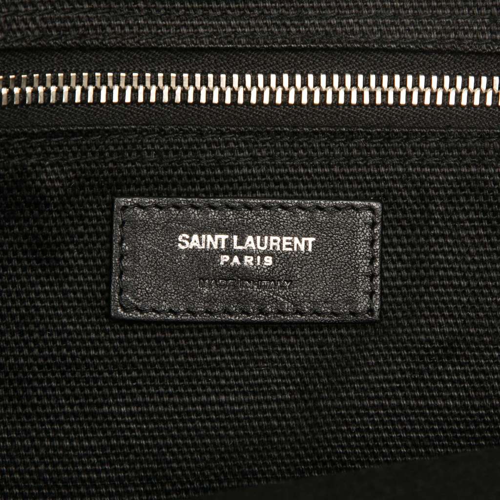 Saint Laurent Linen Rive Gauche North South Tote - Side view