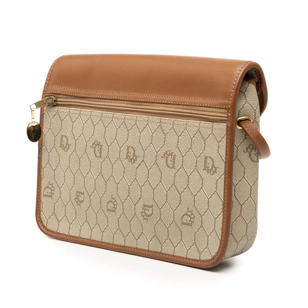 Dior Honeycomb Coated Canvas Crossbody - Back view