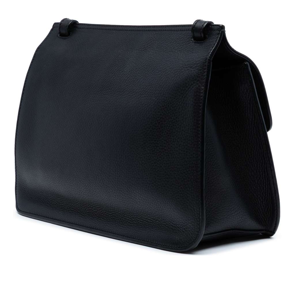 Gucci Medium Leather Bamboo Daily Crossbody - Back view