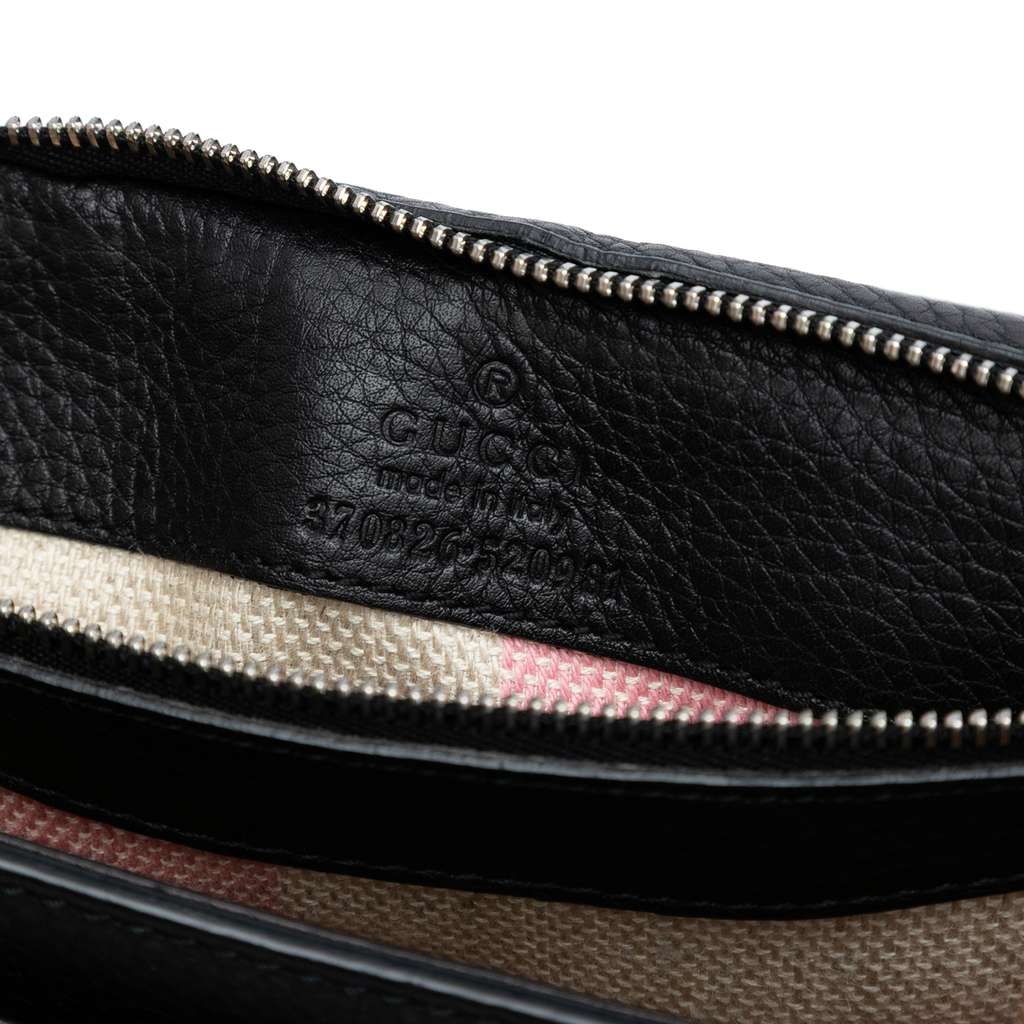 Gucci Medium Leather Bamboo Daily Crossbody - Side view