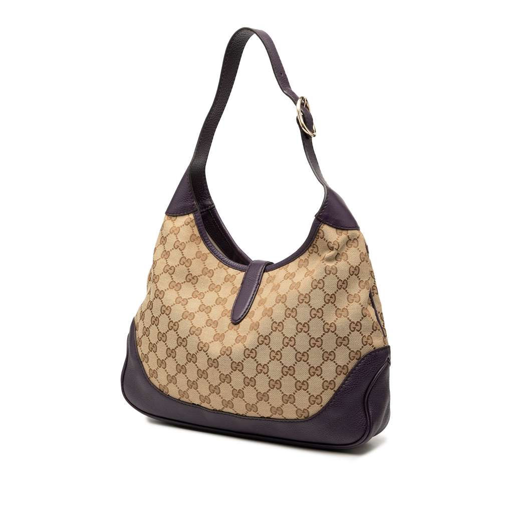Gucci GG Canvas Web Jackie O Bouvier Crossbody - 2