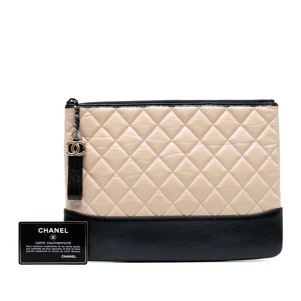Chanel Medium Aged Calfskin Gabrielle O Case Clutch - Image 10