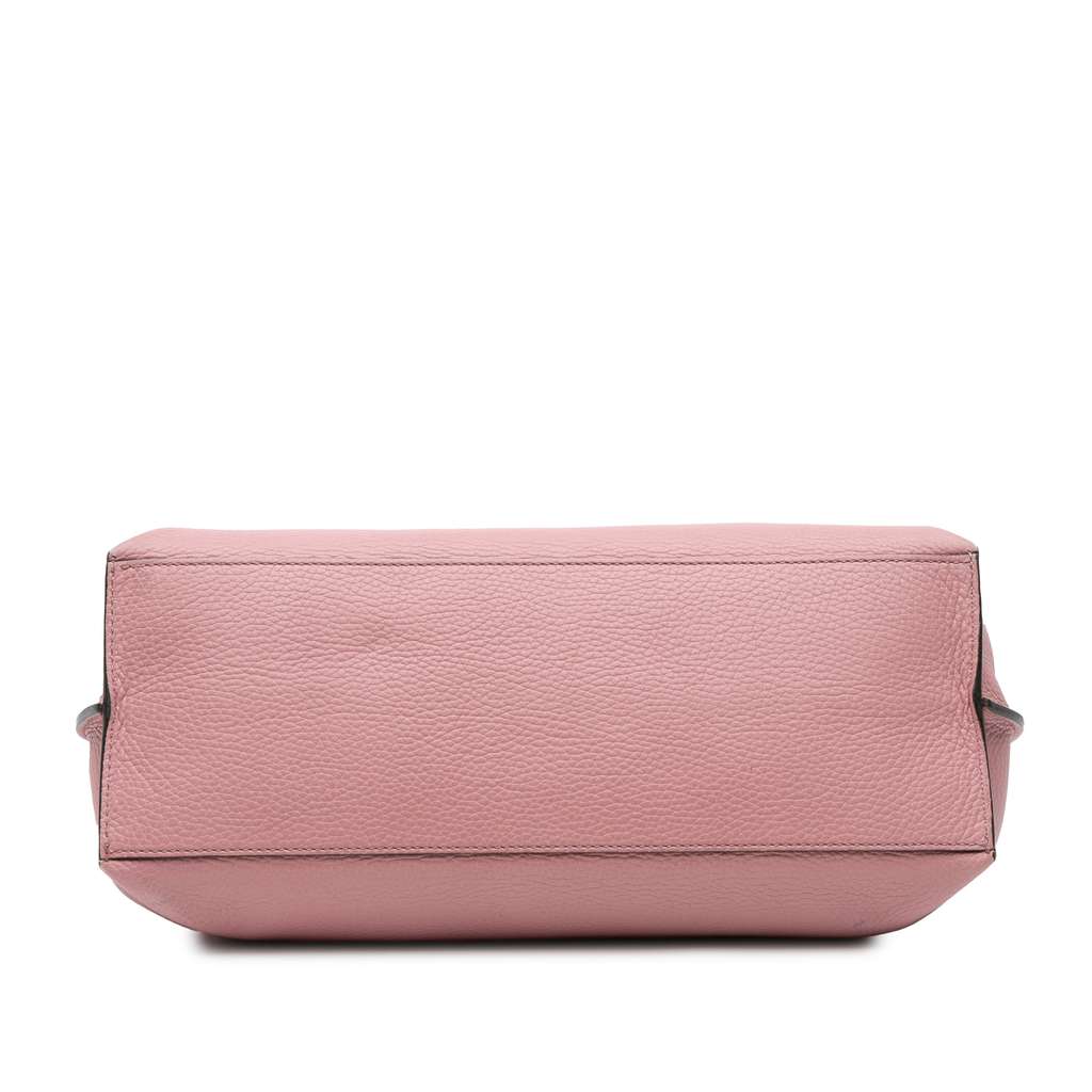 Gucci Medium Leather Bamboo Daily Satchel - Image 6