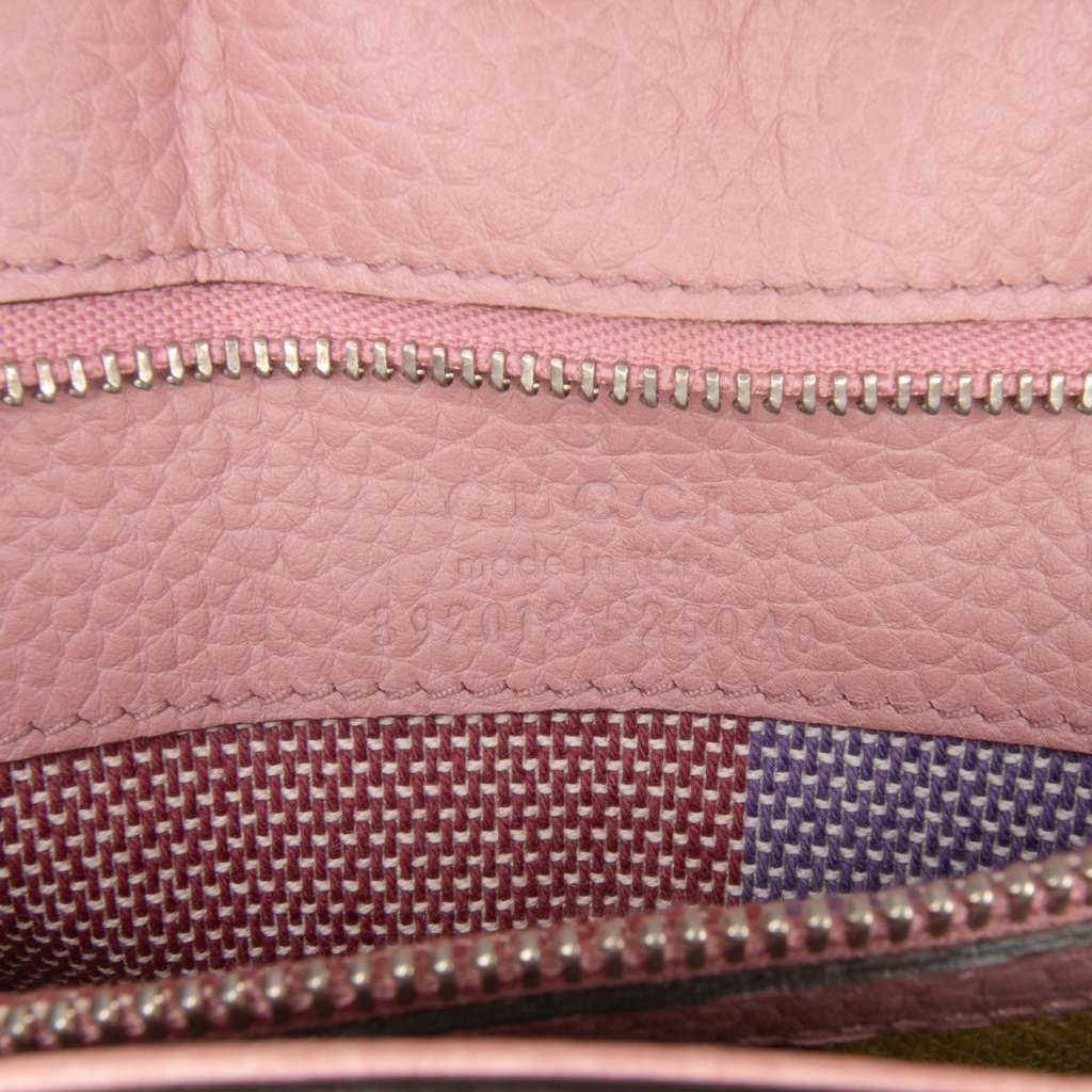 Gucci Medium Leather Bamboo Daily Satchel - Side view