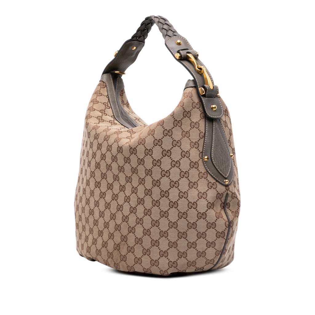 Gucci Medium GG Canvas Pelham Hobo - Back view