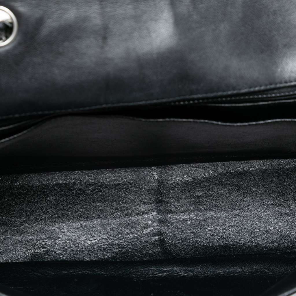 Chanel Jumbo Classic Crinkled Patent Single Flap - 4