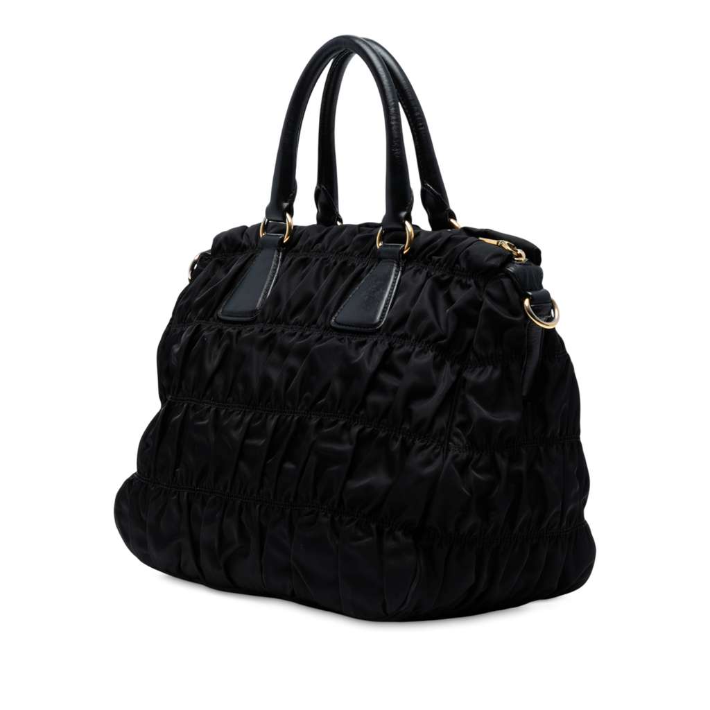 Prada Tessuto Gaufre Satchel - Back view