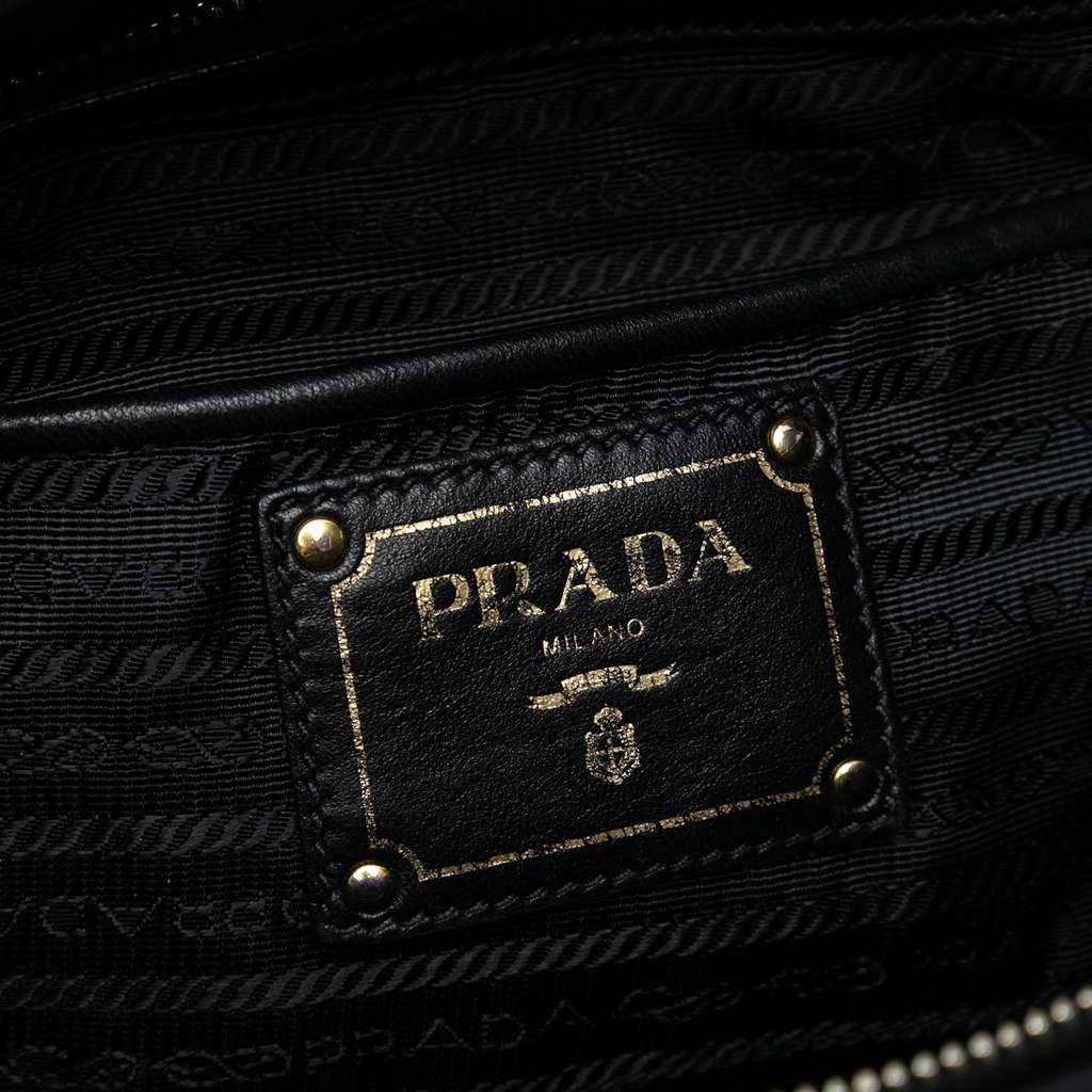 Prada Tessuto Gaufre Satchel - Side view