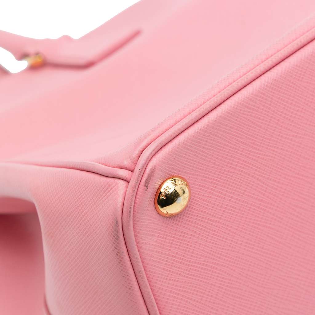 Prada Medium Saffiano Lux Galleria Double Zip Satchel - Image 10