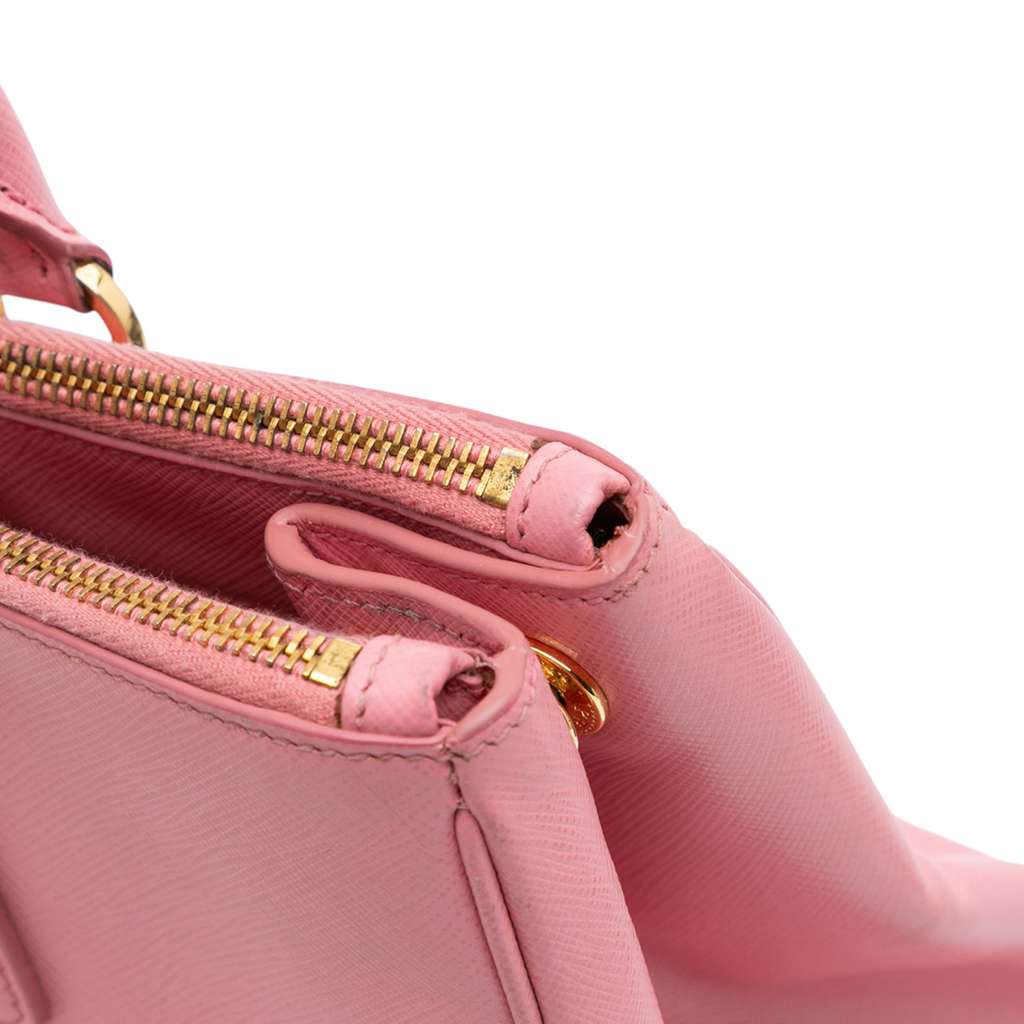 Prada Medium Saffiano Lux Galleria Double Zip Satchel - Image 11