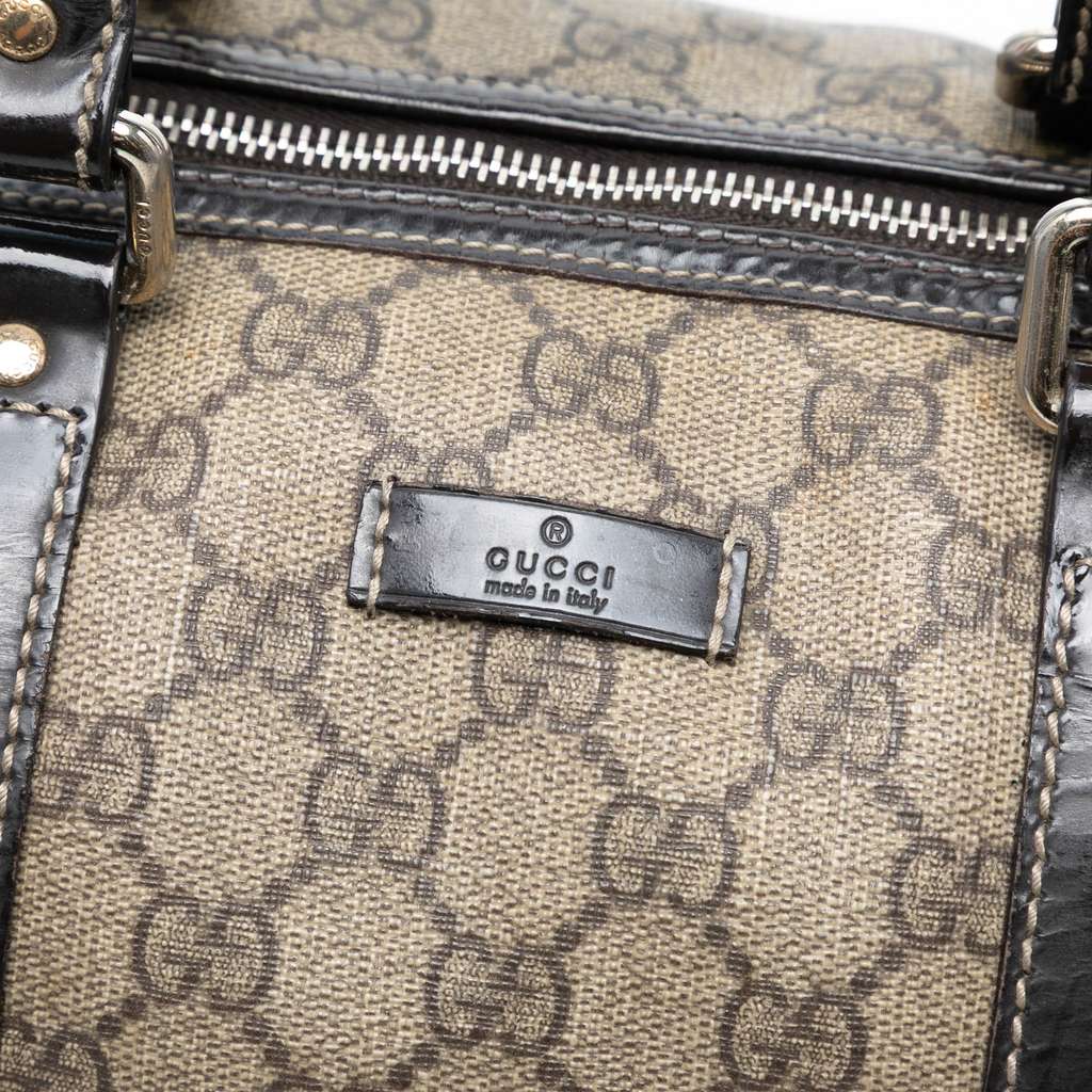 Gucci Medium GG Supreme Joy Boston Bag - Side view