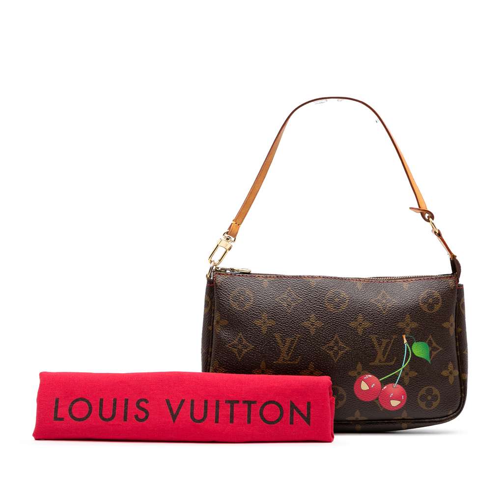 Louis Vuitton Takashi Murakami Monogram Cherry Pochette Accessoires - Image 11