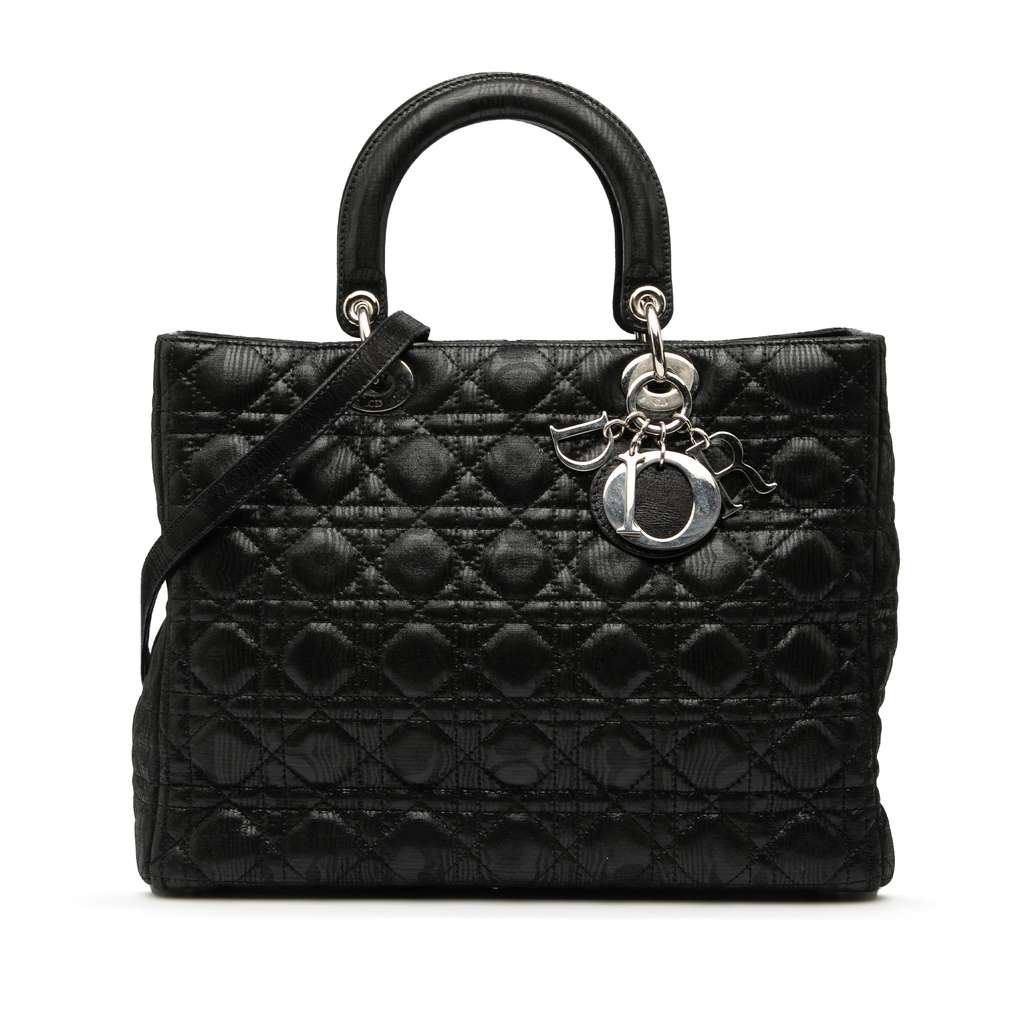 Dior Large Iridescent Fabric Cannage Lady Dior