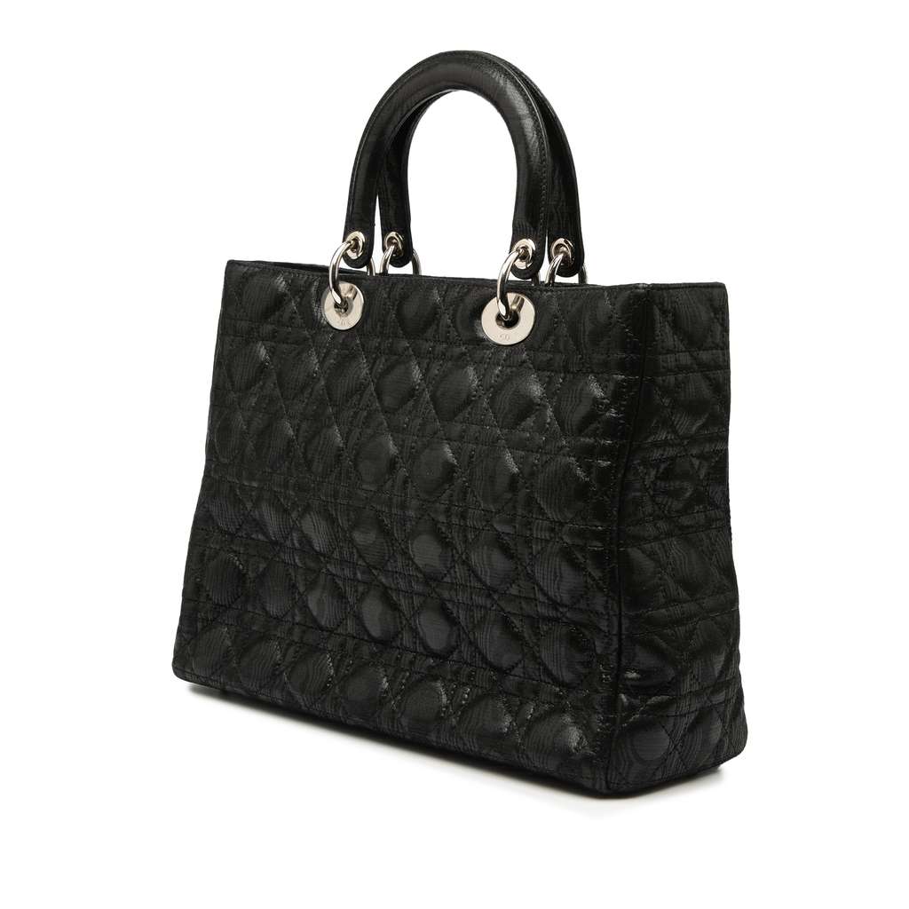 Dior Large Iridescent Fabric Cannage Lady Dior - Back view