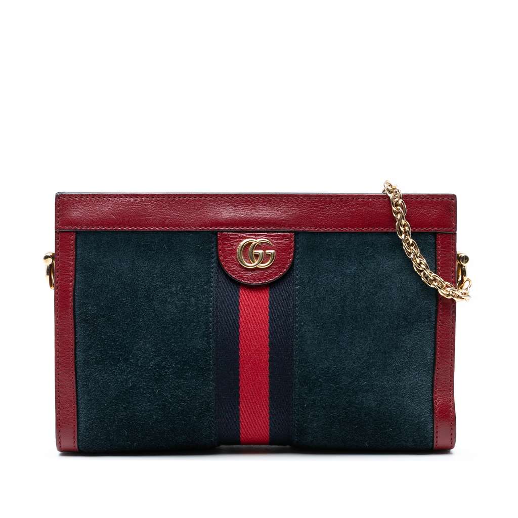 Gucci Small Suede Ophidia Chain Crossbody