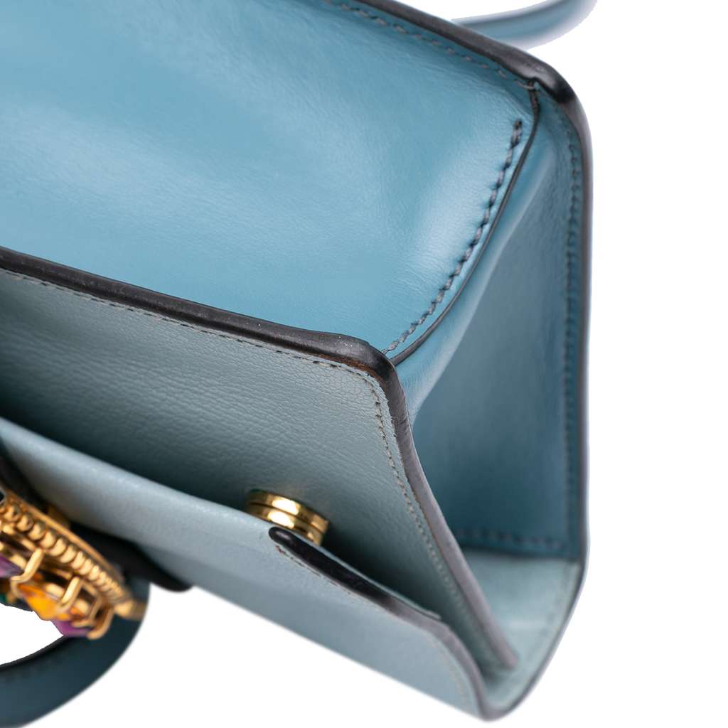 Miu Miu Goatskin Madras Soft Calf Crystal Embellished Crossbody - Detail 2