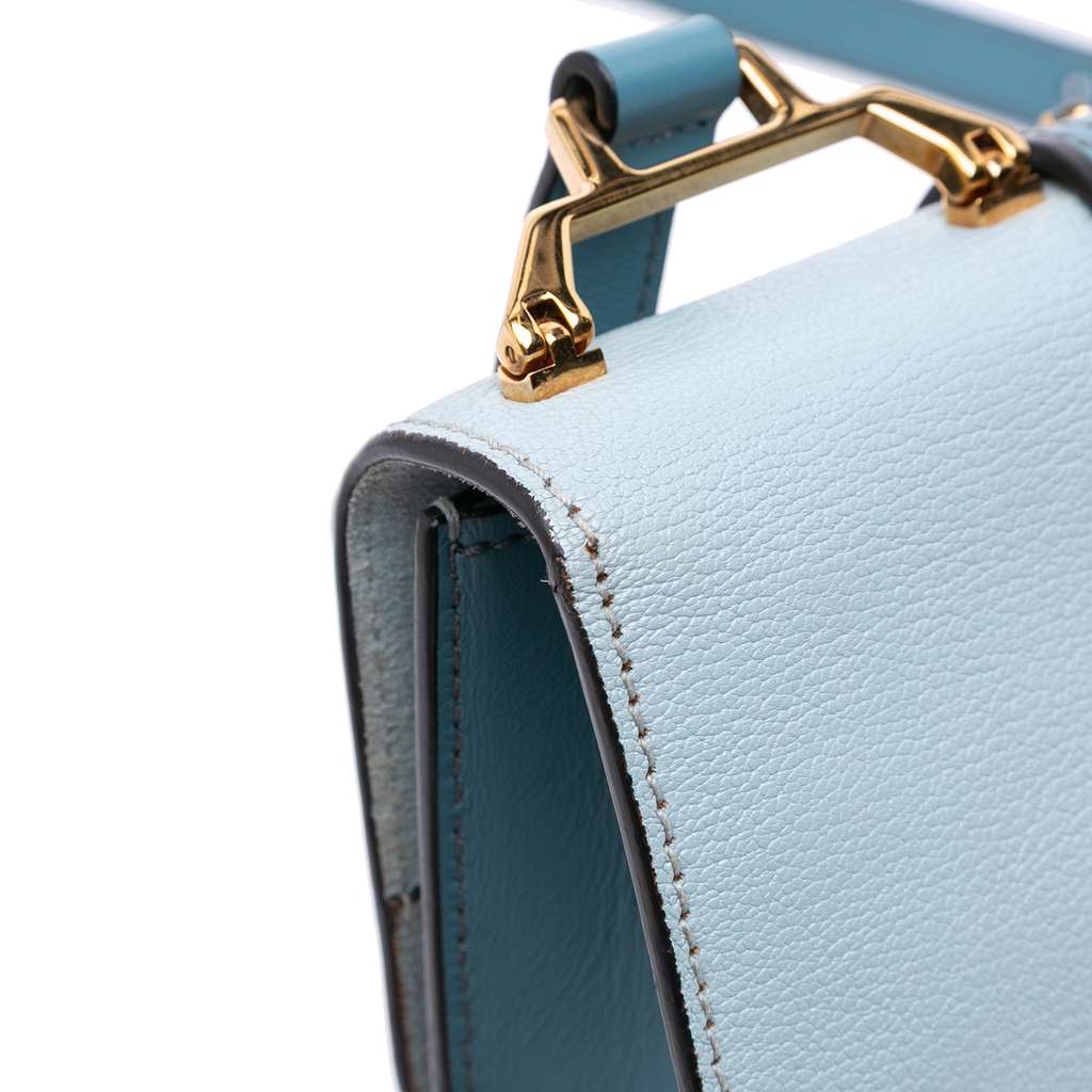 Miu Miu Goatskin Madras Soft Calf Crystal Embellished Crossbody - Image 11