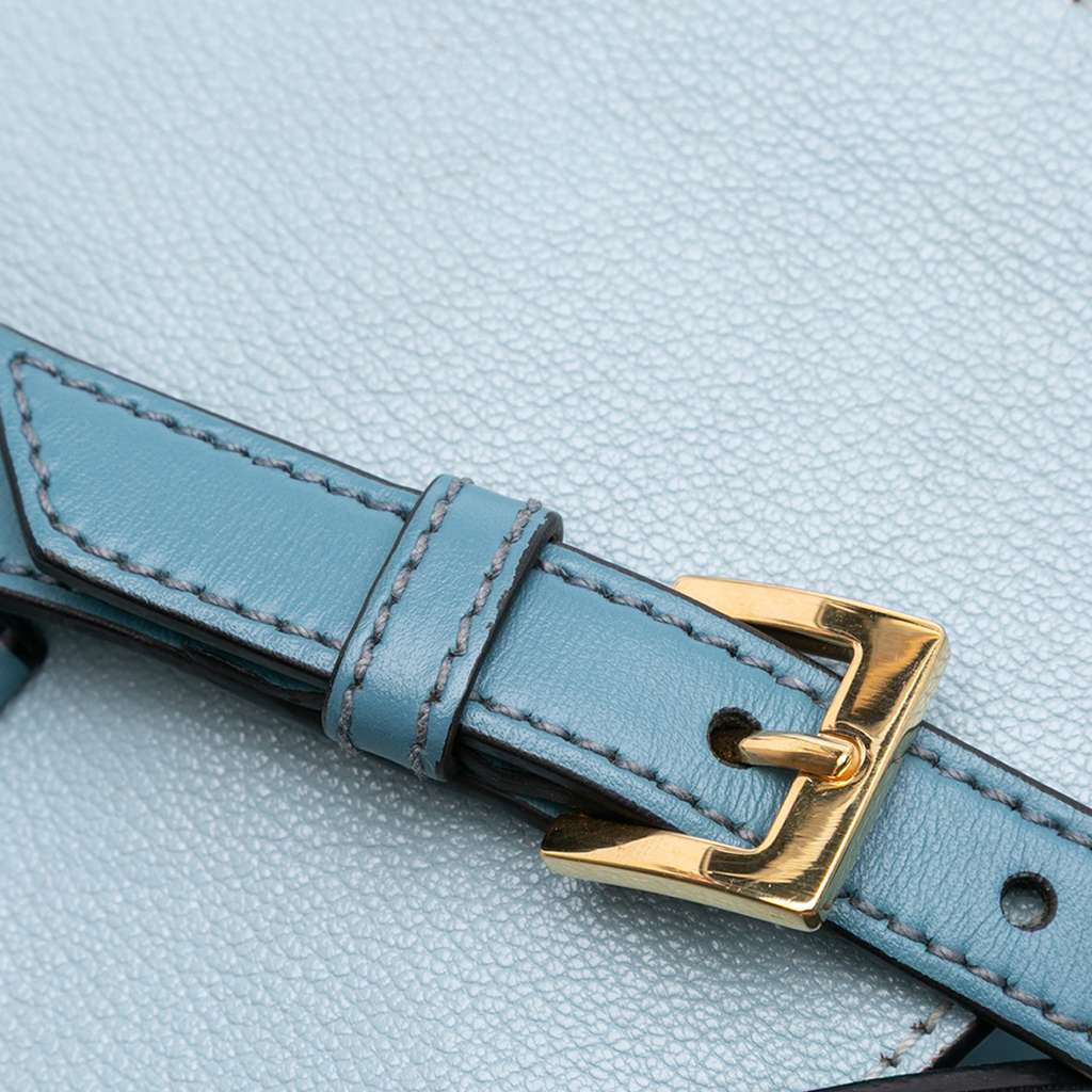 Miu Miu Goatskin Madras Soft Calf Crystal Embellished Crossbody - Image 12